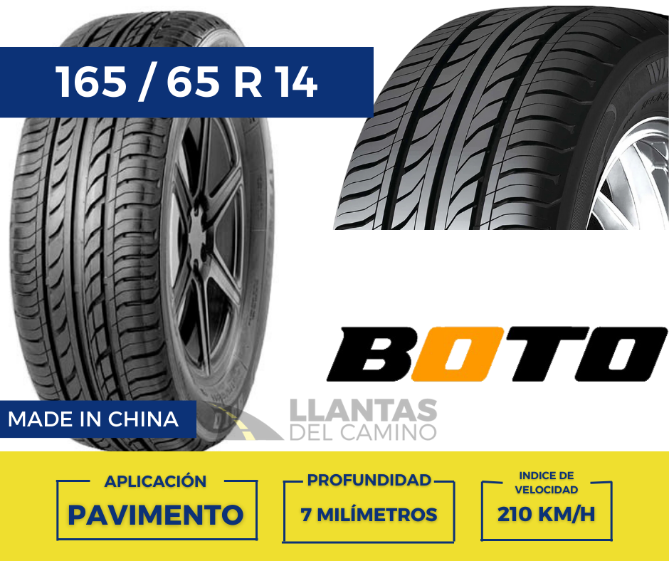 Llanta 165- 65 rin 14 Boto